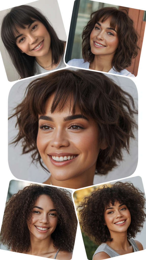 Baby Bangs with Choppy Asymmetry