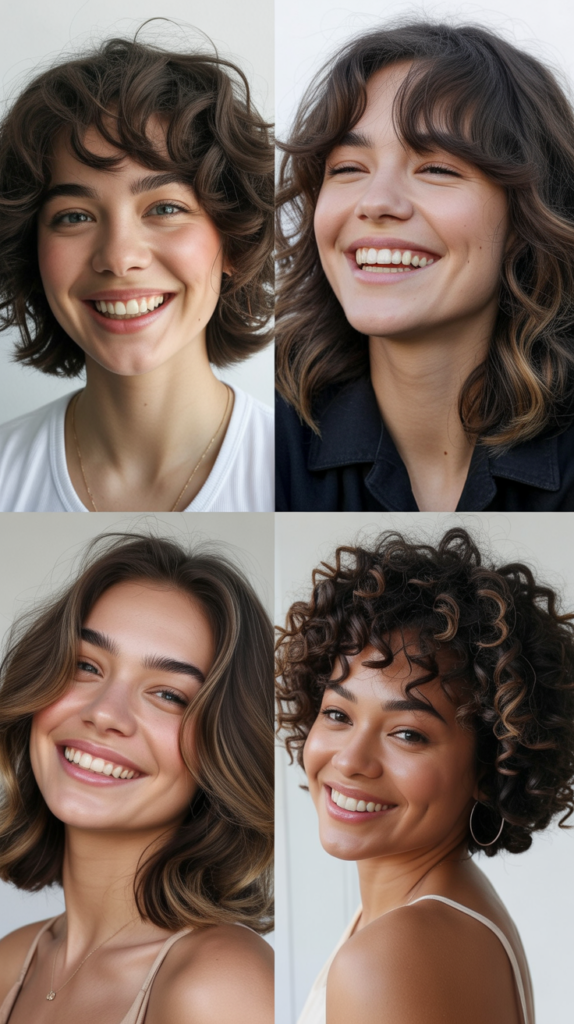 Tousled Lob With Baby Bangs