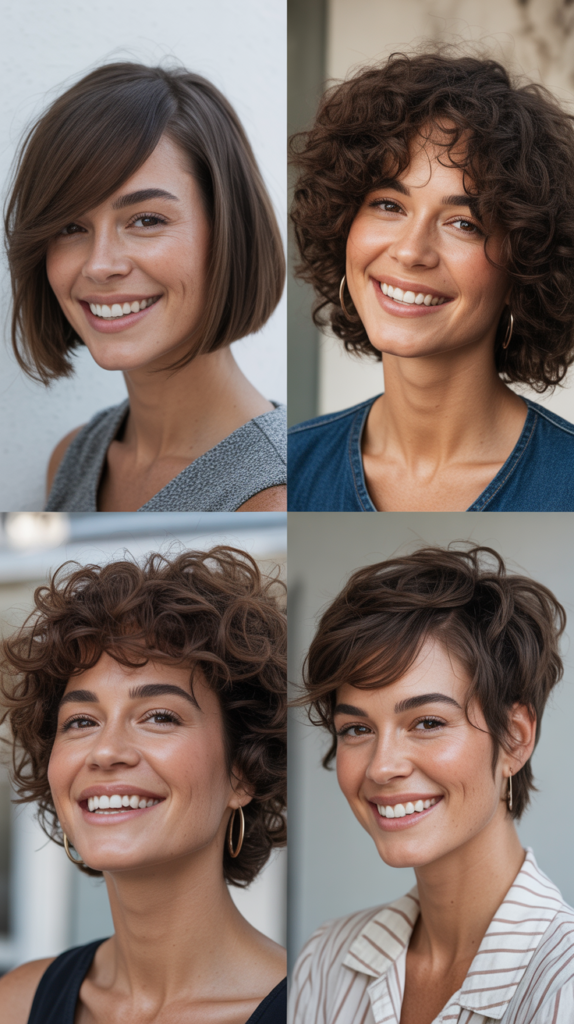 A-Line Bob with Blunt Bangs