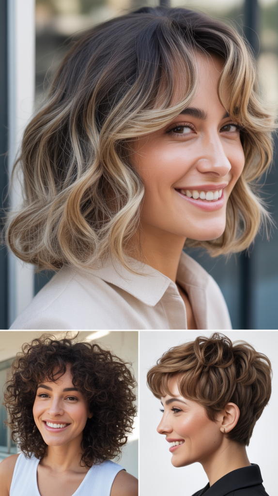  Textured Lob With Babylights and Piecey Fringe