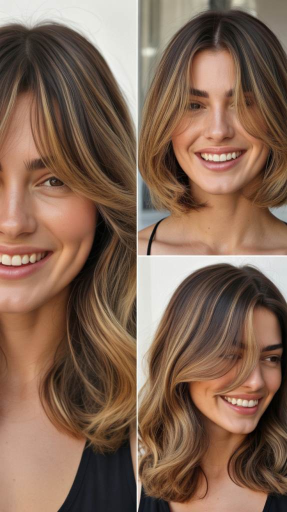 Angled Bangs With Platinum Blonde