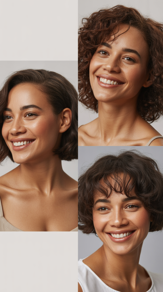 Layered Bob with Arched Bangs