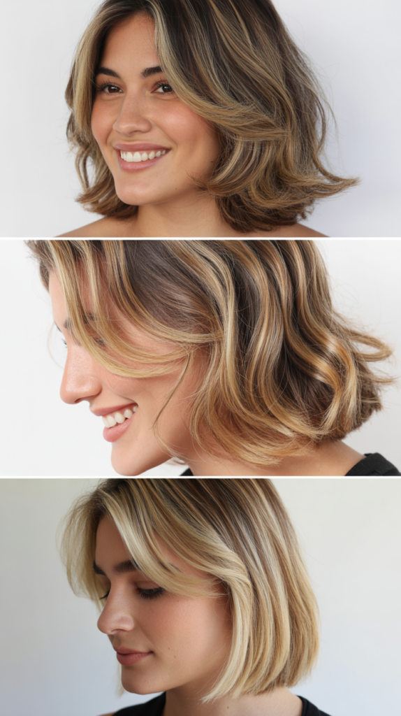  Blonde Highlights with Purple Toning