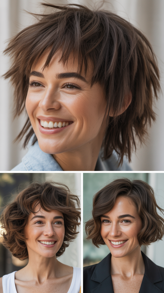 Choppy Bangs With Textured Ends