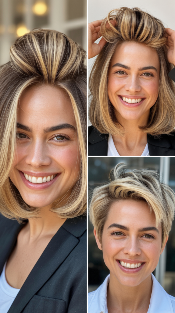 Blonde Highlights for Thin Hair at Crown