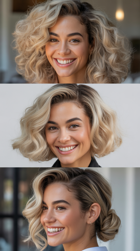 Platinum Blonde with Dark Roots