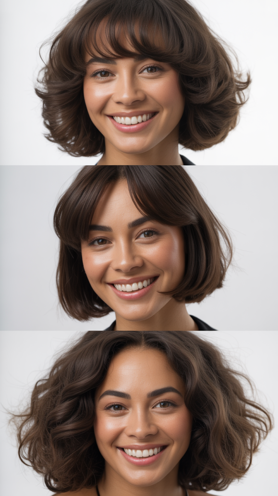 Micro Curtain Bangs With Mermaid Length