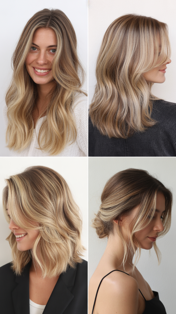 Balayage Blonde Variations