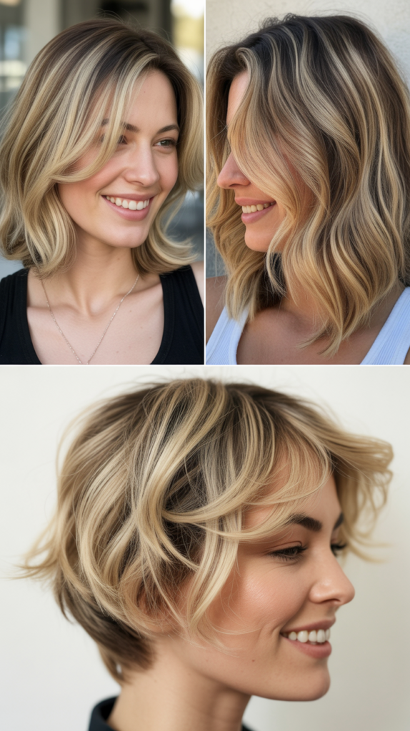 Blonde Highlights for Curly Hair