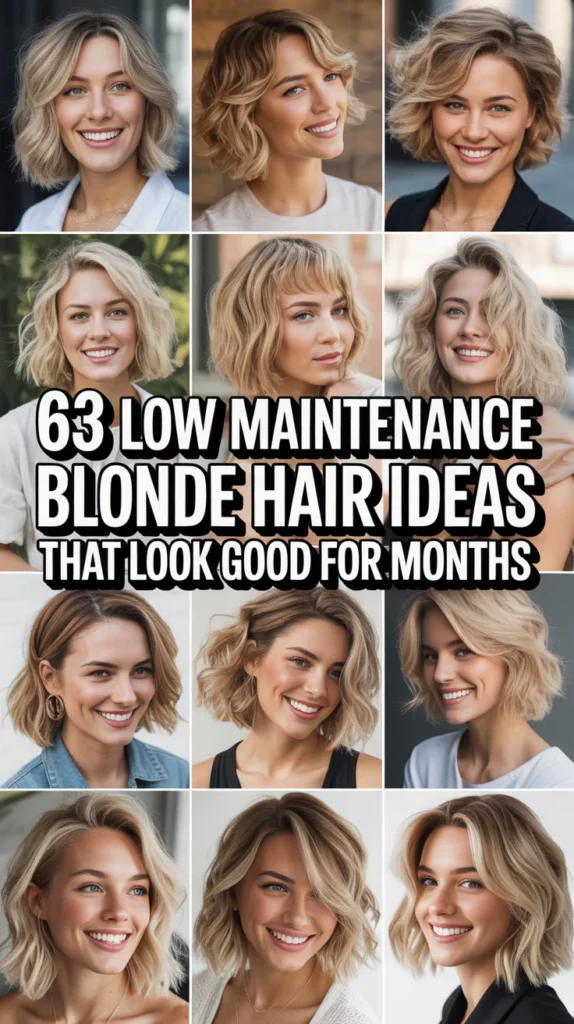 Low Maintenance Blonde Hair Ideas That Look Good for Months