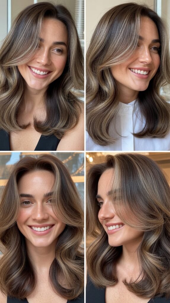 Ash Brown Highlights for Cool-Toned Dimension