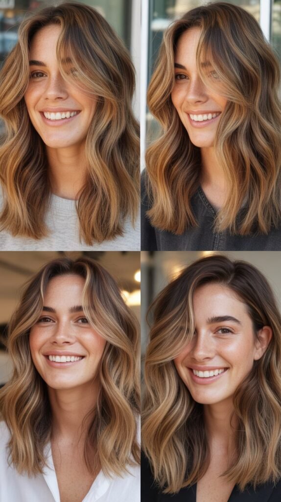  Soft Shag With Butterscotch Balayage