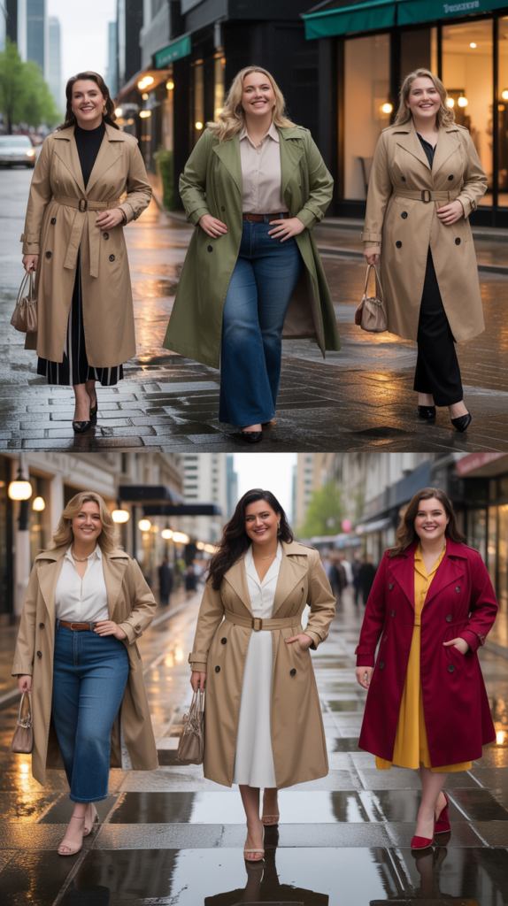 Belted Trench Coat Over Everything