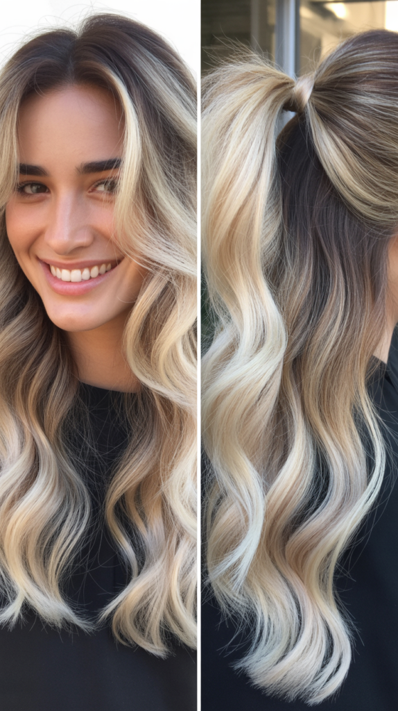 Icy Blonde Shadow Root