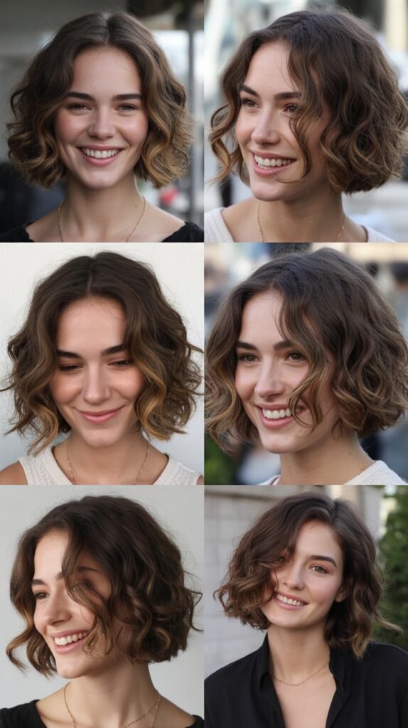 Wavy Bob With Center Part