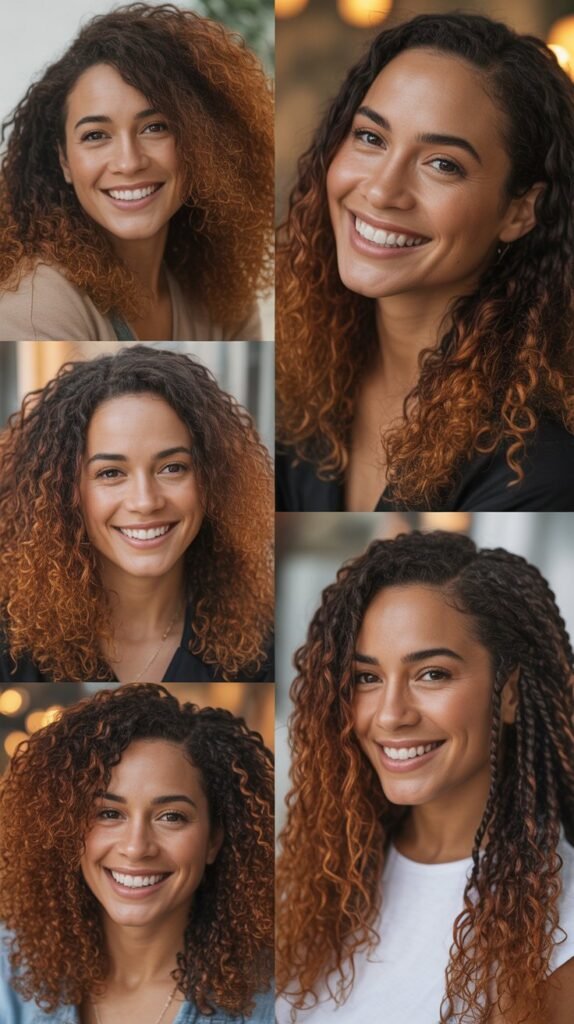 Warm Brown with Amber Highlights