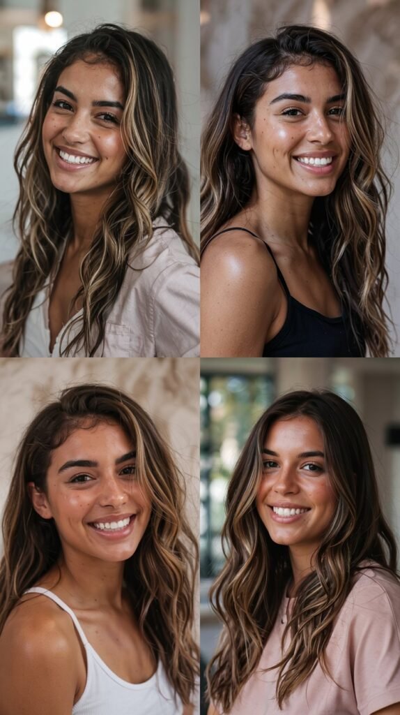 Balayage Money Piece for Natural Dimension