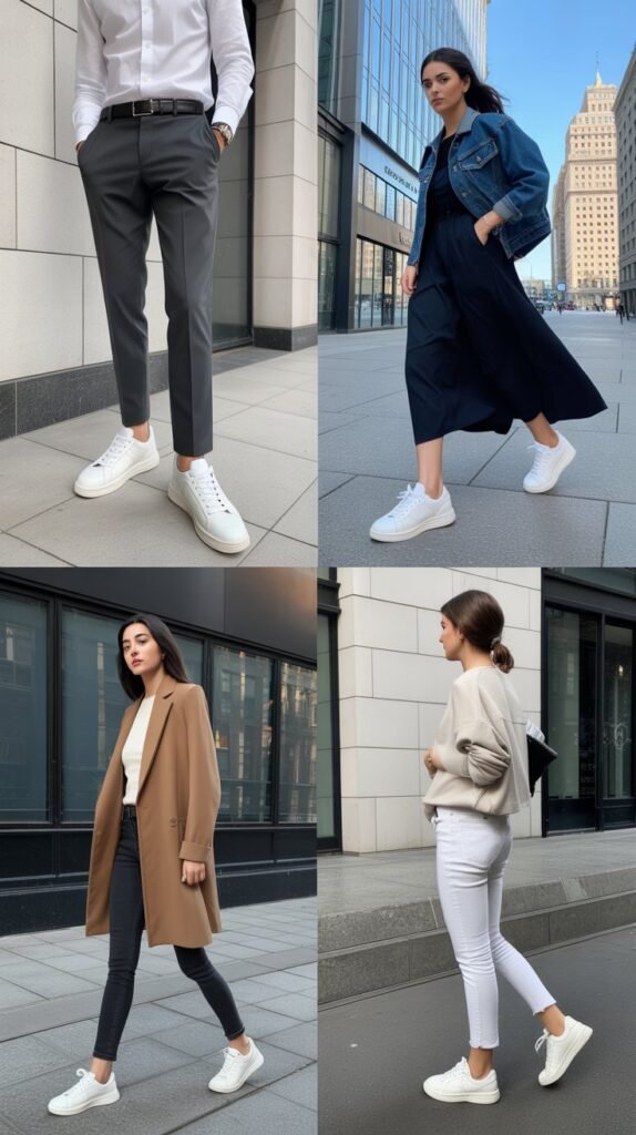  Crisp White Sneakers With Elevated Basics