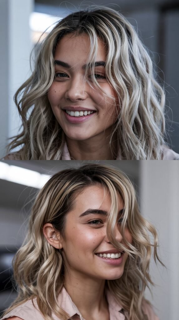 Icy Money Piece for Stark Contrast