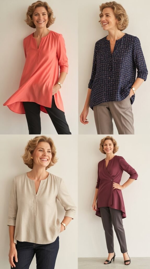  Tunic Top with Slim Pants