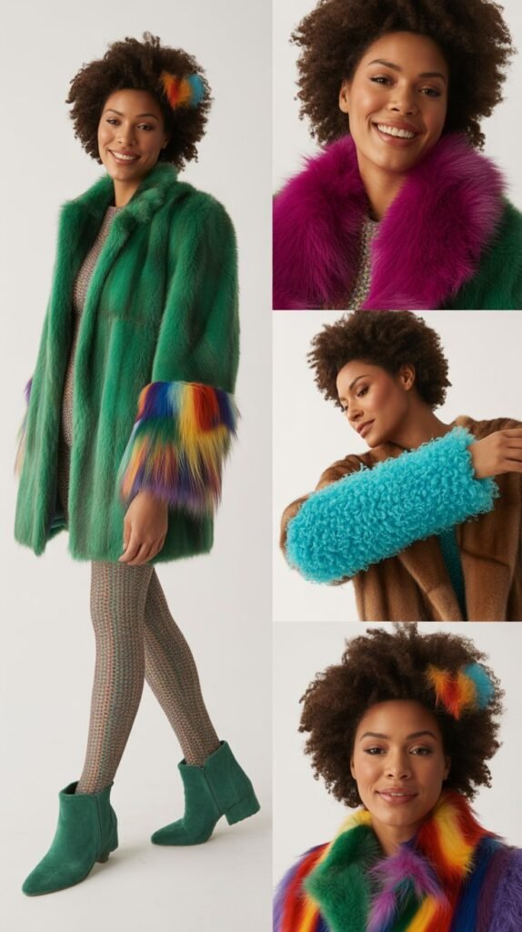 Colorful Fur and Faux Fur Accents
