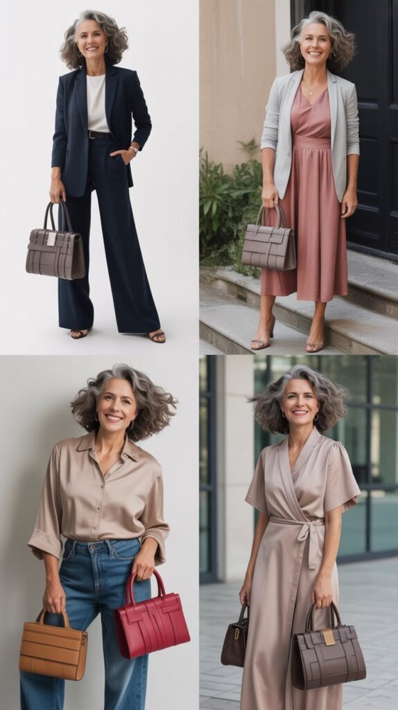 Structured Handbag as Outfit Anchor