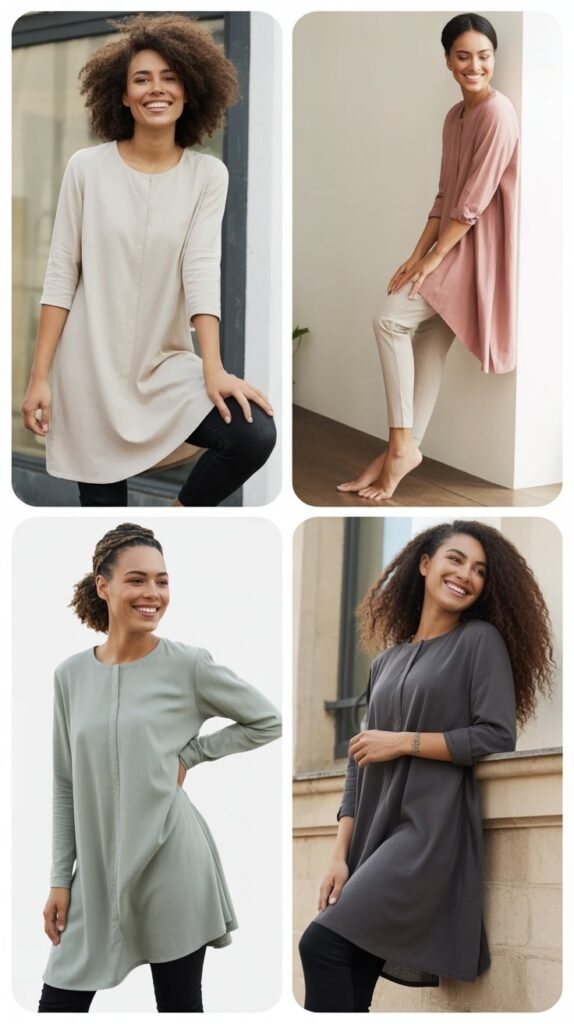 Longline Tunic with Skinny Pants