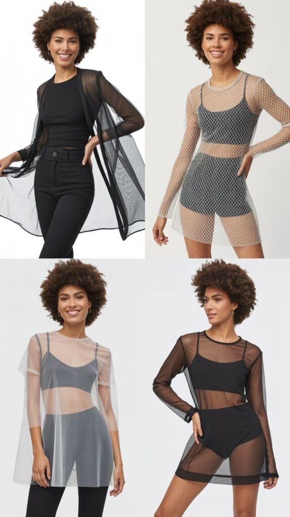 Mesh and Sheer Layering Pieces