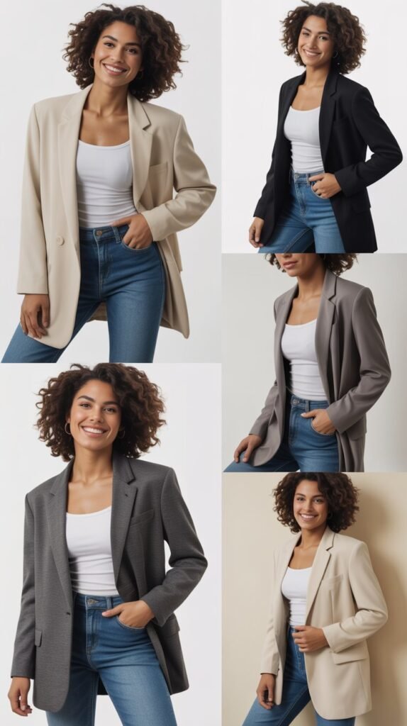 Boyfriend Blazer with Tank and Jeans