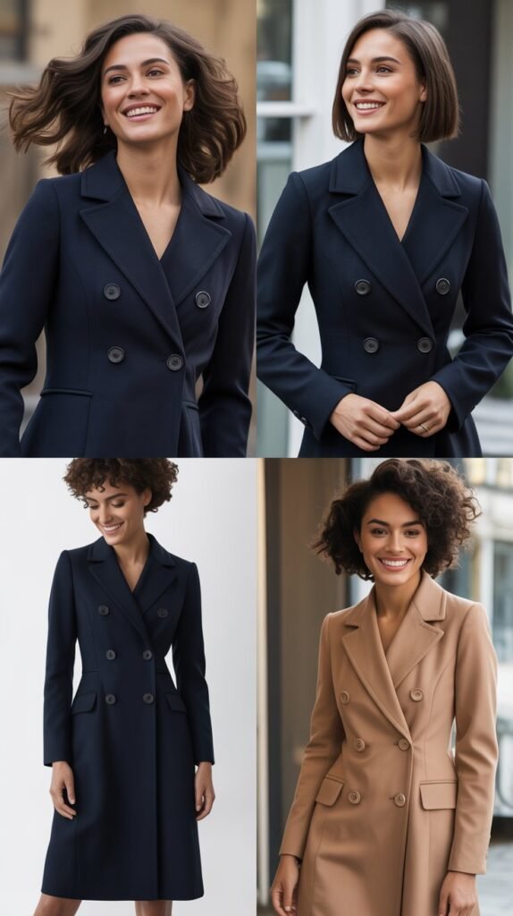  Double-Breasted Coat Dress