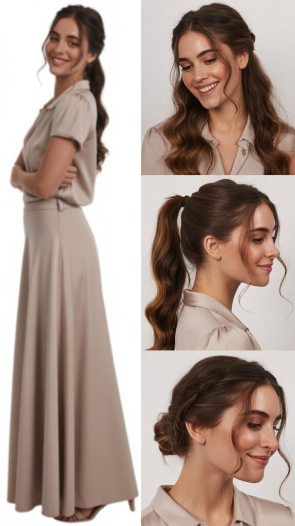 Maxi Skirt with Fitted Top