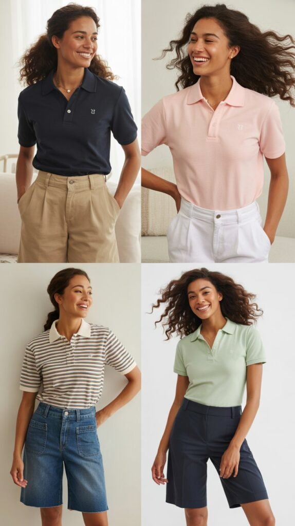 Polo Shirt with Bermuda Shorts
