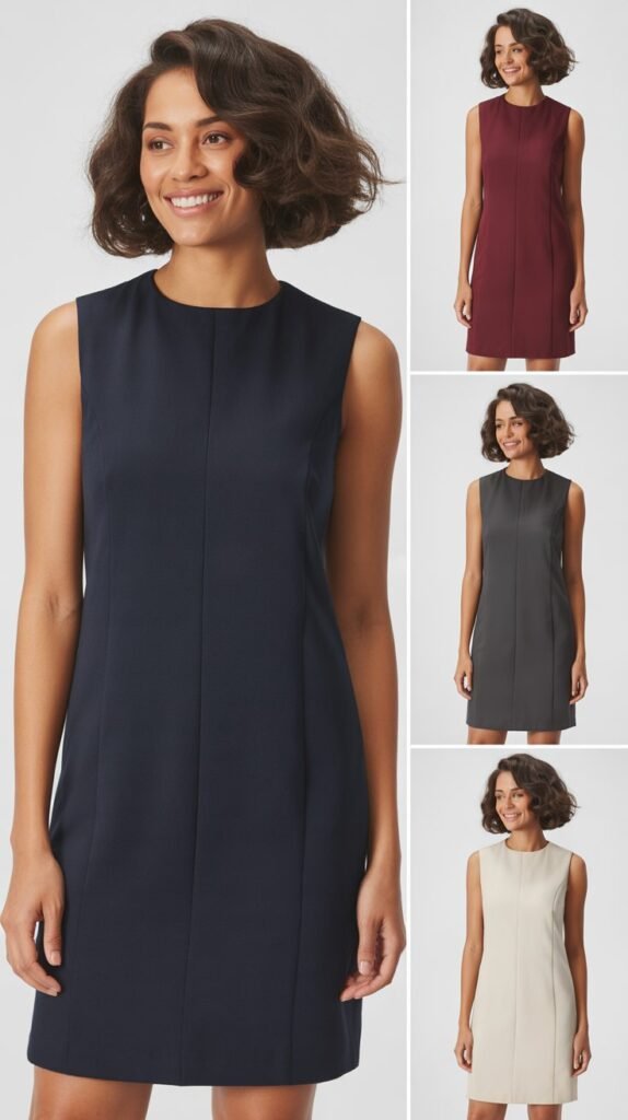 Structured Shift Dress