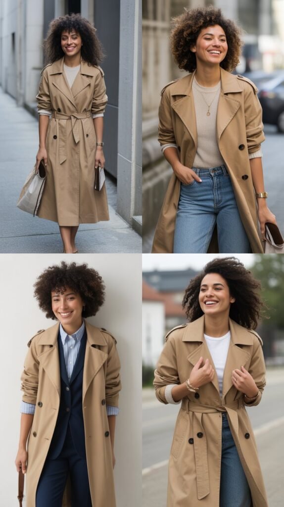  Belted Trench Coat over Everything