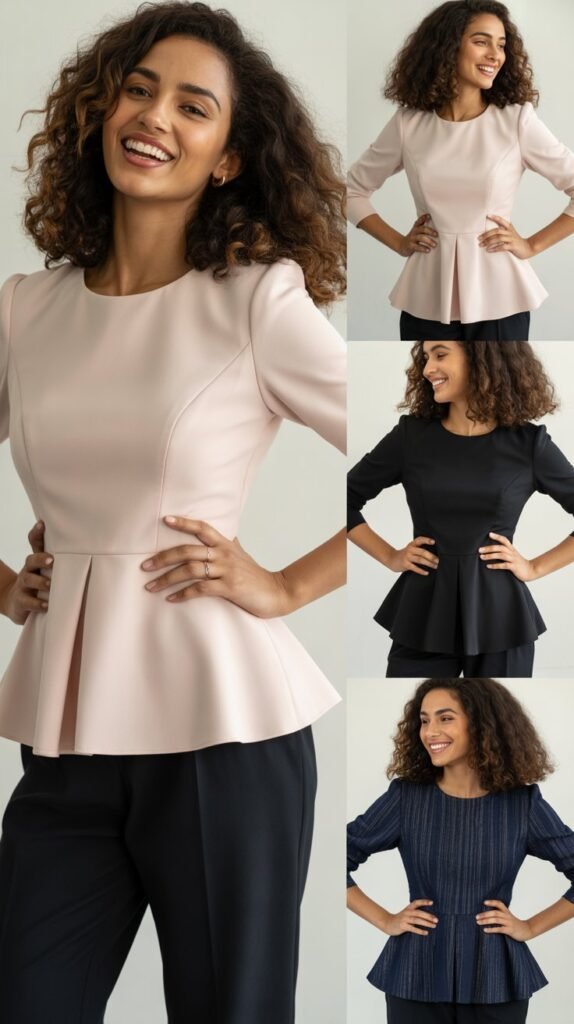 Peplum Top for Feminine Curves