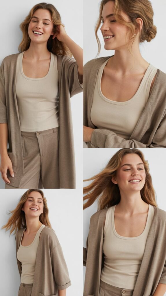 Cardigan Set with Matching Tank