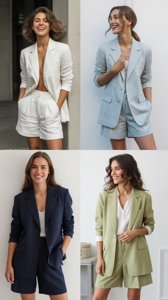 Tailored Shorts Suit for Summer