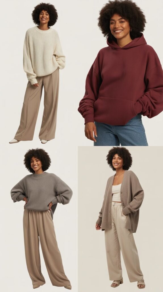 Oversized Sweater with Baggy Pants