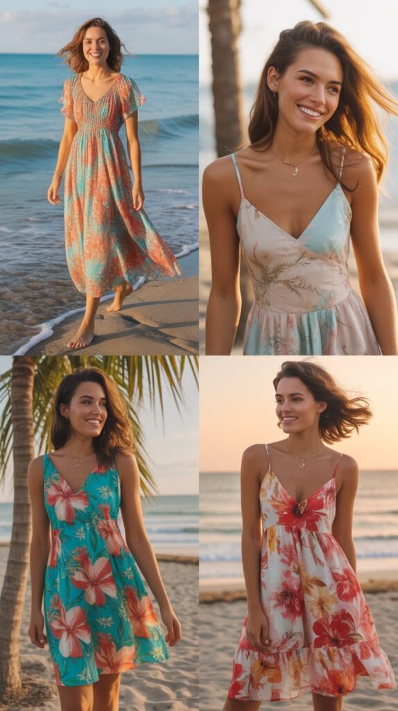 27 Floral Beach Dress Outfits Women Love Right Now