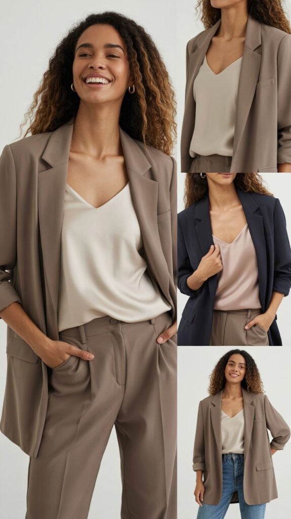  Boyfriend Blazer with Camisole
