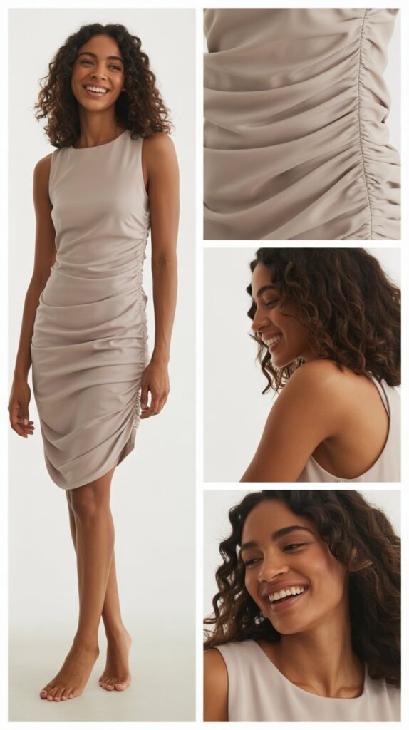  Ruched Side Dress