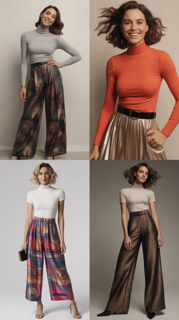  The Turtleneck and Statement Bottom