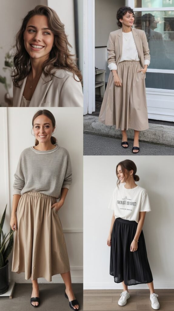 Versatile Midi Skirt