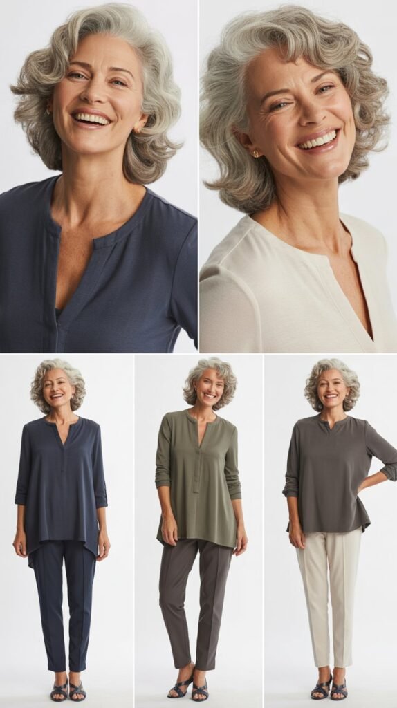 Casual Tunic with Slim Pants