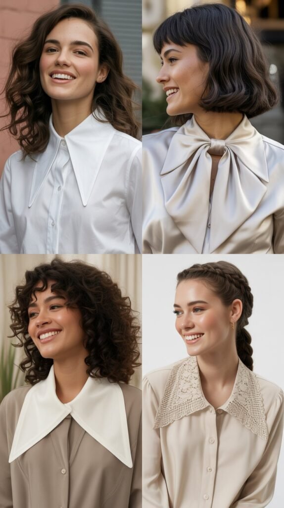 Statement Collar Shirts and Blouses