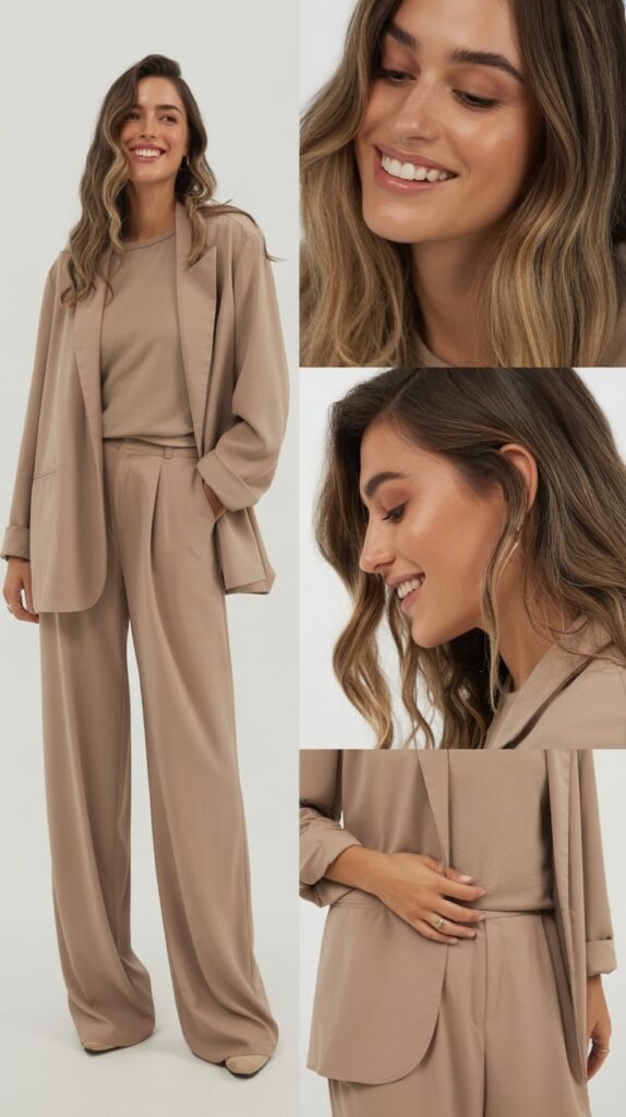 Monochromatic Outfit in Neutral Tones
