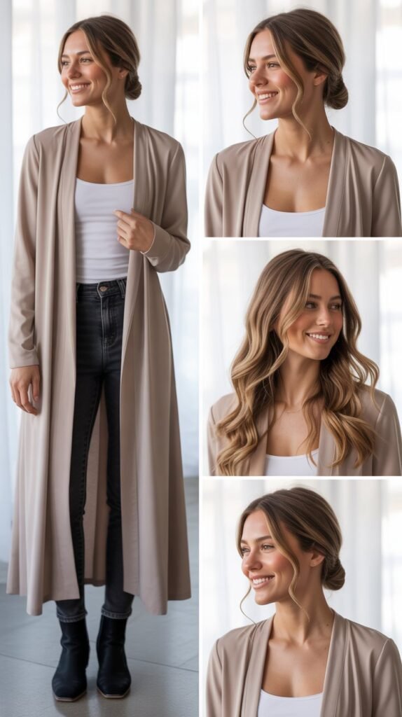 Cardigan Duster with Simple Base