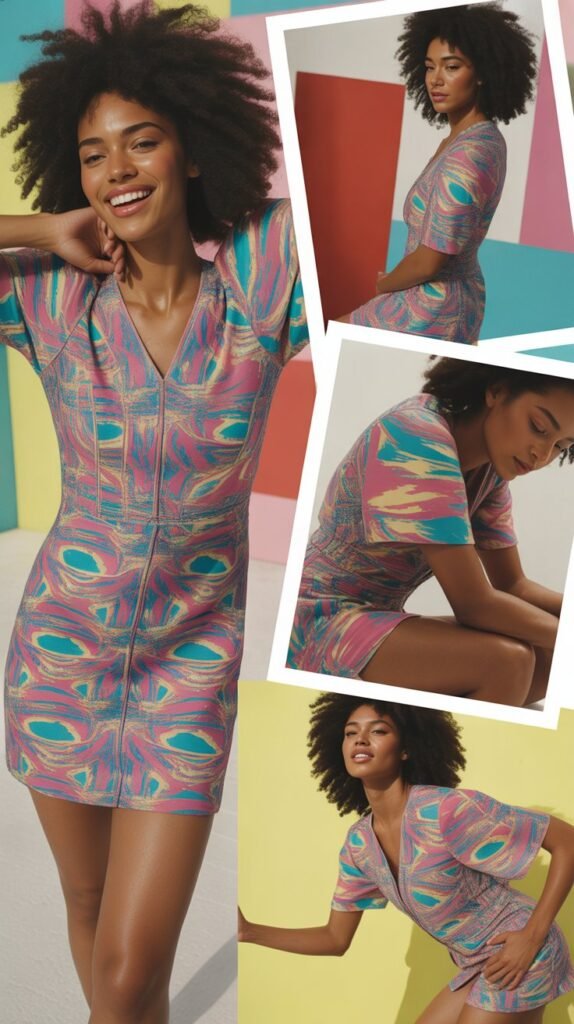 Printed Mini Dress Pop