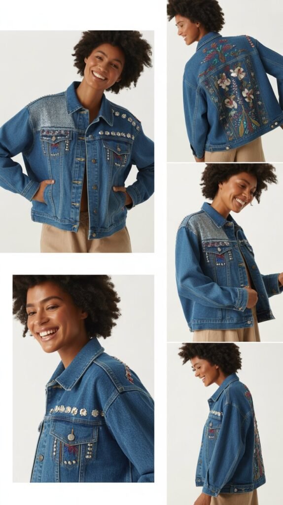  Embellished Denim Jacket