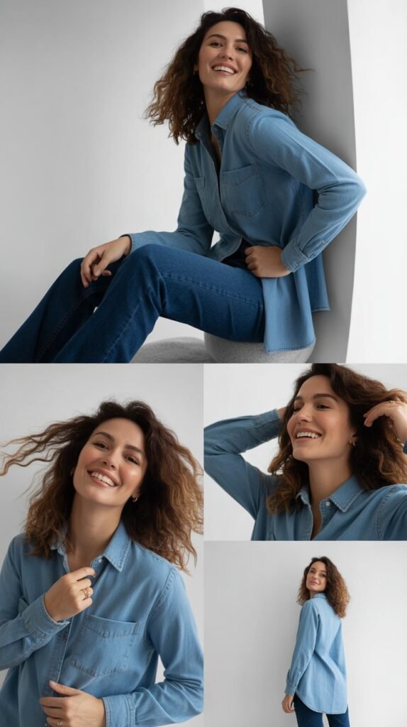  Chambray Shirt for Double Denim Look